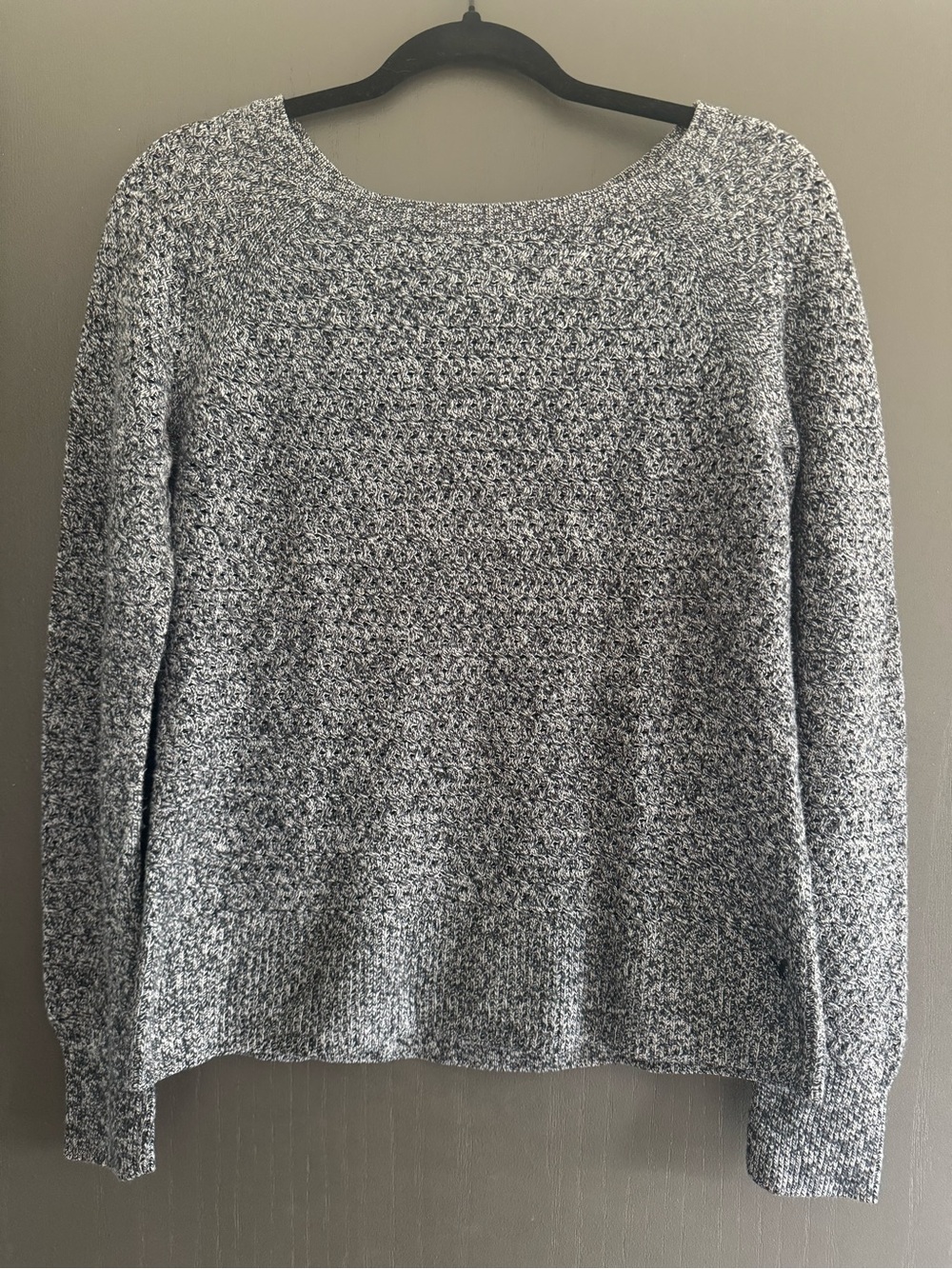 American Eagle Outfitters Gray Marled Scoopneck Sweater